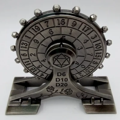 Spinners à une main: argent antique dans une boîte noire
