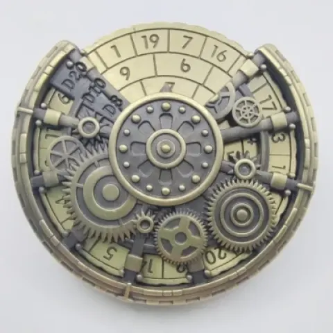 Dice spinner: steampunk doré