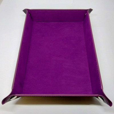 Piste de dés portative rectangulaire - mauve