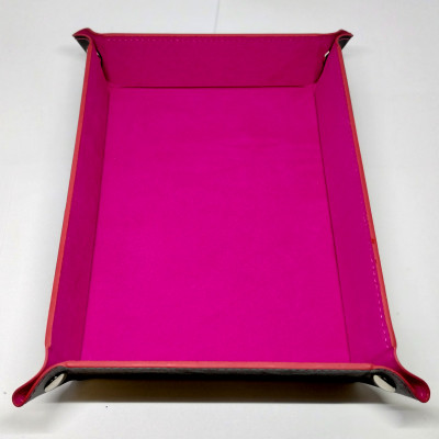Piste de dés portative rectangulaire - fuchsia