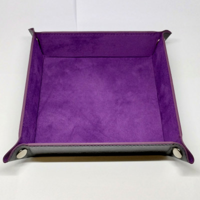 Piste de dés portative carrée - mauve