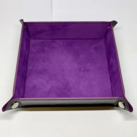 Piste de dés portative carrée - mauve