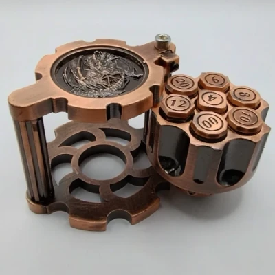 Dés revolver - cuivre dans une boîte