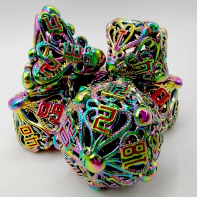 Dés du flagelleur mental - hallucinations fantasmagoriques avec pochette en suédine noire