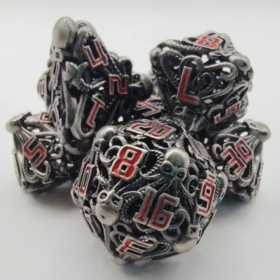 Dés du flagelleur mental - métal cauchemardesque avec pochette en suédine noire