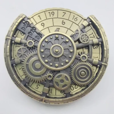 Dice spinner: steampunk doré